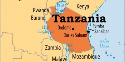 Karta dar-Es-Salam Tanzanija