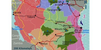 Karta Tanzaniji jezik