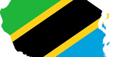 Karta Tanzanija zastava