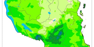 Karta Tanzaniji klima