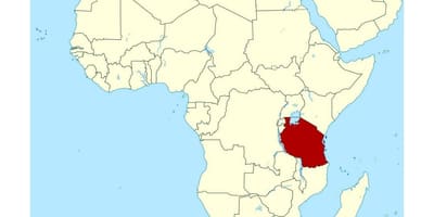 Karta lokacije, Tanzaniji na svijet 