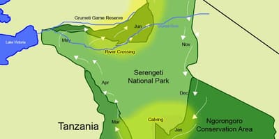Karta migracije Tanzaniji 