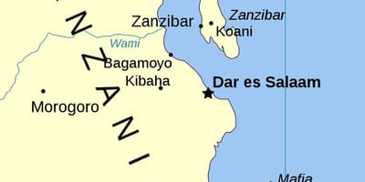 Otok Tanzaniji na karti