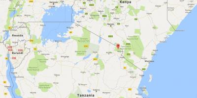Lokacija Tanzanija na karti svijeta